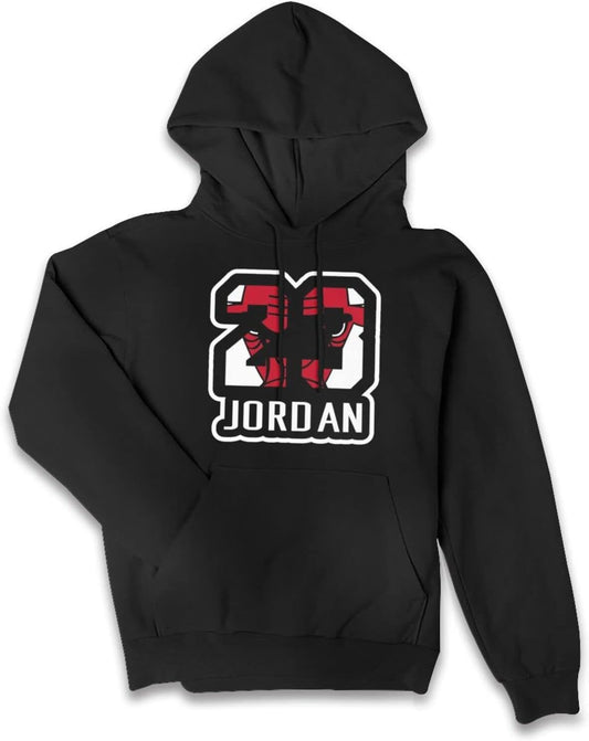 Jordan Fans 23 Womans Hoodies 3D Hoody Fashion Pocket Pullover Hoody Black